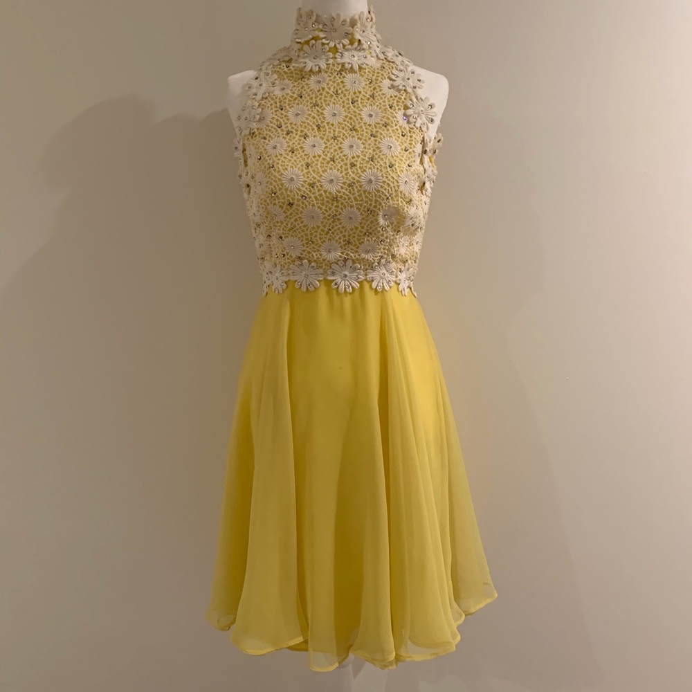 Vintage Lillie Rubin Yellow Daisies Dress